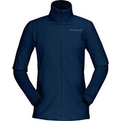 Ski with the Norrona Women's Falketind Warm1 Fleece Jacket as a midlayer, then take it hiking, climbing, or camping in the shoulder seasons. Lightweight Polartec Micro Series fabric makes this fleece warm for all-season adventures, and Power Stretch panels provide a full range of movement for any activity.This full-zip also features a tall collar for excellent coverage, stretchy hand gaiters with thumbholes for easy layering beneath a shell, and hand pockets that you can always access even with Fleece Jacket Womens, Female Anatomy, Jacket For Women, Trail Shoes, Active Women, Jackets Online, Underwire Bra, High Collar, Puma Jacket