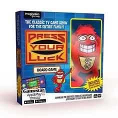 the classic tv game show for the entire family press your luck board game