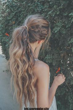 Boho Hairstyles For Long Hair, Hairstyle For Long Hair, High Ponytail Hairstyles, Basic Fashion, Hair Quotes, Bohemian Hairstyles, Pool Hairstyles, High Ponytail, Bohol