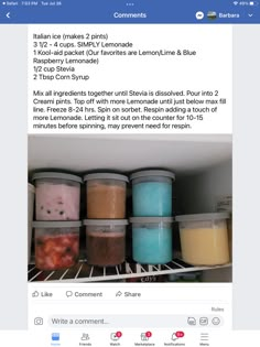 the facebook page is full of ice creams and smoothies, but it doesn't look like they are frozen