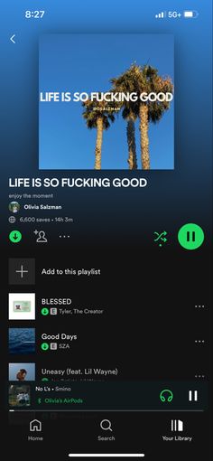 LIFE IS SO FUCKING GOOD - Spotify Playlist Dream Office, Lil Wayne, New Room, Fall Fashion, Life Is, Vision Board