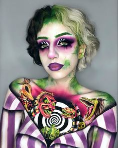 Cool Makeup For Halloween, Epic Ink Liner, Hallowen Ideas, Dipbrow Pomade, Halloween Makeup Scary