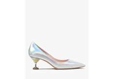 Garnish Olive Pumps | Kate Spade New York Kate Spade Low Heel Heels For Formal Occasions, Iridescent Pointed Toe Evening Heels, Iridescent Pointed Toe Heels For Evening, Iridescent Pointed Toe Heels For Formal Occasions, Iridescent Heels With Pointed Toe For Evening, Iridescent Heels For Formal Occasions, Kate Spade Leather Heels With Sculpted Heel, Elegant Iridescent Heels For Evening, Elegant Iridescent Heels For Spring