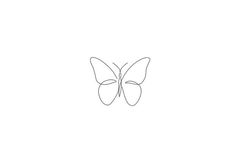 the outline of a butterfly on a white background