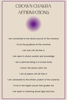 Crown Chakra Frequency, Crown Chakra Meaning, Yoga Poses For Crown Chakra, Crown Chakra Yoga Flow, Unblock Crown Chakra, How To Balance Crown Chakra, Crown Chakra Mantra, Chakra Balancing Affirmations, Crown Chakra Journal Prompts