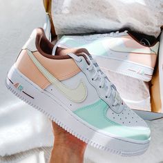 Nike Air Force 1 Low Sneakers New With Box Size 5.5y - Women’s 7 Nike Shoes Women Fashion, Nike Shoes Air Force, Cute Nike Outfits, Nike Fashion Shoes, Preppy Shoes, All Nike Shoes, Shoes Outfit Fashion, Nike Shoes Jordans, Nike Air Shoes