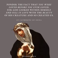 a woman with a veil on her head is shown in front of a quote from st luke