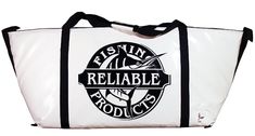 a white and black bag with the words relaxin'relabe on it