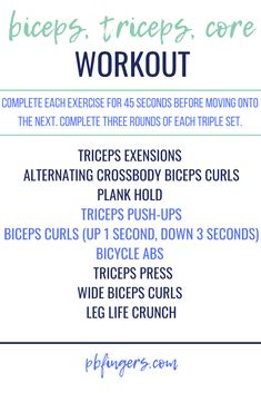 a workout plan for beginners with the words,'exercises, cores, and more