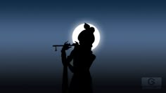 the silhouette of a person holding a telescope in front of a full moon with a bird perched on top