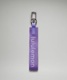 Never Lost Keychain | Unisex Bags,Purses,Wallets | lululemon Cute Keychains For Car Keys, Lululemon Keychain, Lululemon Never Lost Keychain, Never Lost Keychain, Dark Lavender, Cute Car Accessories, Purple Dark, Luxury Purses, Birthday Wishlist