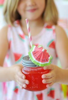 First Birthday Backyard, Birthday Backyard, Watermelon Birthday Parties, Lemonade Party, Watermelon Birthday, One In A Melon