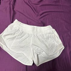 Lululemon 2.5in Shorts- Size 6 Never Worn; Too Short On Me White Lululemon Shorts, Lulu Lemon Shorts, Shorts Lululemon, Trendy Outfits For Teens, Lululemon Shorts, Lulu Lemon, Shorts Athletic, Too Short, Christmas Wishlist