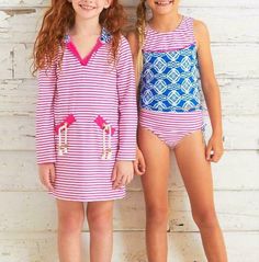 CABANA LIFE Toddler Girl 2T Indigo Shores UPF 50 Cover-up & Tankini 3-Pc Swim Set NWT $84 X X Click to Enlarge Click to Enlarge From water slides to boogie boards, your girl will stay cute, comfortable and covered in Cabana Life's tankini and tunic cover-up set. UPF 50+ protection from the sun's harmful UV rays Soft and stretchy terry knit Hooded cover-up Front pockets Two-piece tankini set Smooth and stretchy knit fabric dries fast Lined for opaque coverage Keyhole back detail Crew neck Bottom Swim Sets, Swim Tankini, Tankini Set, Space Shuttle, Your Girl, Water Slides, Baby & Toddler Clothing, Cover Up Dress, Upf 50