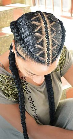 Two Braids Hairstyles, Two Cornrow Braids, Lemonade Braids Hairstyles, Two Braid Hairstyles, Twisted Hair, Gorgeous Hairstyles, Braided Hairstyle, Two Braids, Girls Hairstyles Braids