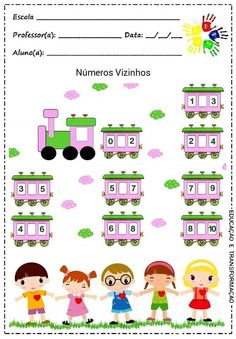 a printable worksheet for children to learn how to count numbers in spanish