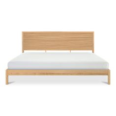 Marika Solid Wood Bed Natural Wood Bed, Walnut Bed, Eastern King Bed, King Upholstered Bed, Twin Platform Bed, Natural Mattress, Solid Wood Platform Bed, Simple Furniture, Solid Wood Bed