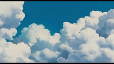 Anime Clouds Studio Ghibli Sky Wallpaper Background Painting Sunny Day Ghibli Sky Wallpaper, Studio Ghibli Sky, Clouds Wallpaper Desktop, Studio Ghibli Clouds, Ghibli Clouds, Sky Horizontal, Anime Clouds, Ghibli Core