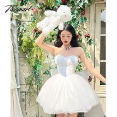 Tavimart Women Elegant Off Shoulder Patchwork Tutu Party Dress Summer Blue White Mesh Slim Sweet Female Wedding Dress, Long Evening Dresses Elegant, Party Dress Summer, Wedding Dress Brands, Tutu Party, Neck Wedding Dress, Ballet Dress, Black Evening Dresses, Gowns Of Elegance