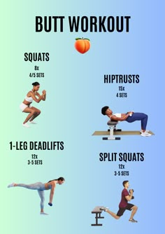 a poster showing the different exercises to do in a gym