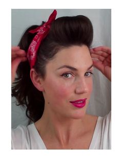 6 PIN UP looks for BEGINNERS ( QUICK and EASY VINTAGE/ RETRO hairstyles)... Vintage Retro Hairstyles, Cabelo Pin Up, 1950s Hairstyles, 50s Hairstyles, Pin Up Looks, Pin Up Vintage, Rockabilly Hair, Hair Girls, Pin Up Hair