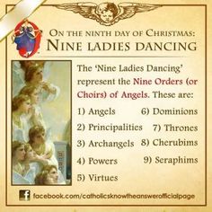 the nine ladies's dancing cd cover with an image of two women and one man