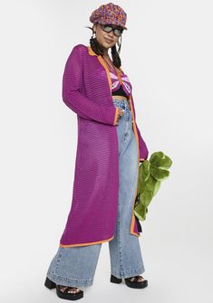 Style Archetypes, Plus Size Wide Leg Pants, Boogie Shoes, Plus Size Wide Leg, Colored Trim, Cardigan Purple, Roller Rink, Sheer Knit, Cute Stuff