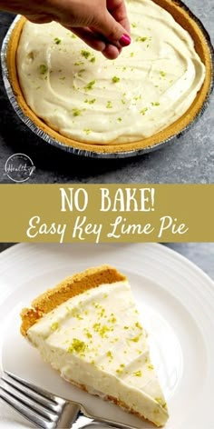 no bake easy key lime pie is the perfect way to make it at home