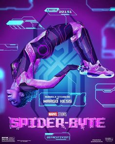 the poster for spider - man into the spiderverse