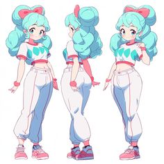 Cartoon Body Female Character Design, Anime Model Sheet, Animation Character Concept, 3d Karakter, Character Reference Sheet, Cartoon Body, Character Sheets, Character Model Sheet, Model Sheet