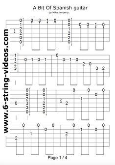 a bit of spanish guitar chords