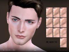 Sims 4 Jawline, Sims 4 Beard, Sims 4 Cc Download, Makeup Cc, Sims4 Cc, Lipstick Set, Tony Moly