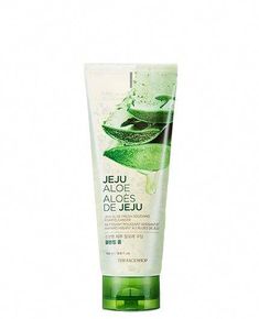 THE FACE SHOP Jeju Aloe Fresh Soothing Gel Cleanser is a soothing, transparent gel cleanser that cleanses the skin. Formulated with aloe vera, green tea and rosemary, this cleanser helps refresh, purify and revitalize tired skin by removing impurities to keep the skin smooth without feeling greasy or tight. Soothing Gel, The Face Shop, Gel Cleanser, Dark Circles, Smooth Skin, Health Food, Rosemary