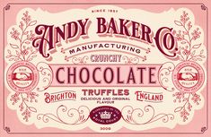 andy baker's chocolate label