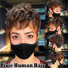 Faith Tatoos, Hairstyle Pixie, Wig Costume, Party Wig, Straight Wigs, Wigs Synthetic, Remy Human Hair Wigs, Wig Short, Short Hairstyles For Thick Hair