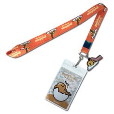 Gudetama The Lazy Egg Yolk Lanyard W/ Charm – Shadow Anime Gudetama Lanyard, The Lazy Egg, Anime Lanyard, Dvd Holder, Lazy Egg, Diy Birthday Gifts For Friends, Binder Folder, Lego Marvel, Id Badge Holders