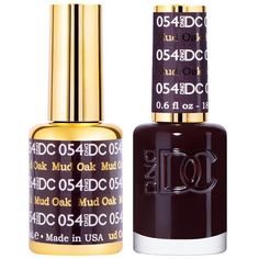 DND DC Gel Duo - Mud Oak #054-Gel Nail Polish + Lacquer-Universal Nail Supplies Dnd Nail Polish, Edge Nails, Nail Polish Set, Gel Nail Polish Set, Nail Polish Sets