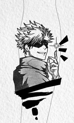 an anime character holding a knife in his hand