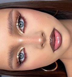 Makeup Brown Hair Blue Eyes, Sagittarius Rising Makeup, Glam Makeup For Blue Eyes, Beauty Make-up, Pinterest Makeup, Makijaż Smokey Eye, Glamorous Makeup