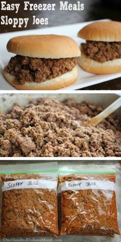 sloppy joes are easy to make and so delicious