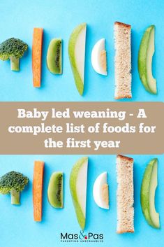 baby led weaning - a complete list of foods for the first year