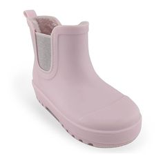 They'll make a splash in these Bearpaw Chelsea toddler faux-fur lined rain boots.Click this FOOTWEAR GUIDE to find the perfect fit and more! They'll make a splash in these Bearpaw Chelsea toddler faux-fur lined rain boots. Click this FOOTWEAR GUIDE to find the perfect fit and more! FEATURES Water-Resistant Elastic band for easy on and off Removable insole All-weather traction outsoleDETAILS PVC upper Textile, manmade lining PVC midsole and outsole Round toe Slip-on Treaded outsole 1-in. heel 3.5-in. shaft Spot clean Imported Size: 8 T. Color: Light Pink. Gender: female. Toddler Timberlands, Puddle Jumping, Toddler Rain Boots, Boots With Fur, Chelsea Rain Boots, Side Zip Boots, Toddler Boots, Suede Slippers, Duck Boots