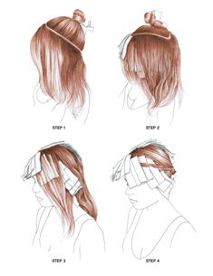 Highlighting Techniques, Hair Foils, Long Mullet, Women Mullet, Draw Hair, Hair Mullet