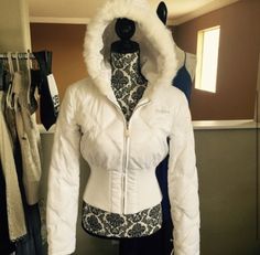 White Quilted Jacket, White Puffer Jacket, White Puffer, Clothing Pieces, Adidas Outfit, White Fur, Color Run