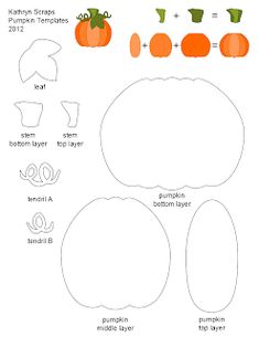 pumpkins cut out and glue on the paper