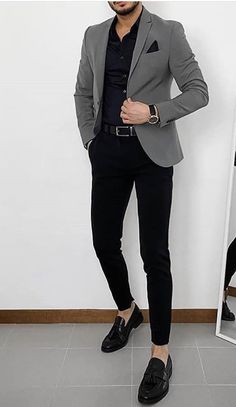 Work Attire Men Business Casual, Men Wedding Outfit Guest Casual, Modern Suits, Classy Suits