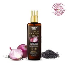 WOW Skin Science Onion Hair Oil for Hair Fall Control & Helps Promote Hair Growth, With Cold-Pressed Onion Black Seed Oil, No Mineral Oil, Comb Applicator 50ml About this item Get strong and lustrous hair with WOW Skin Science onion black seed hair oil with comb applicator. The built-in comb applicator helps de-tangle hair and spread the oil evenly onto each strand This hair oil works to condition your weak strands and moisturize your scalp. Light, non-sticky hair oil can be used on very curly a Onion Hair Oil, Wow Skin Science, Onion Hair, Onion Oil, Onion For Hair, Weak Hair, Reduce Hair Fall, Lustrous Hair, Skin Science