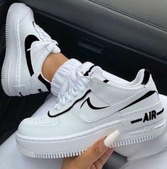 Custom Air Force 1 Shadow White Black – insdrip Sepatu Air Jordan, Skor Sneakers Nike, Bekväma Outfits, Kasut Wanita, Shoes Wallpaper