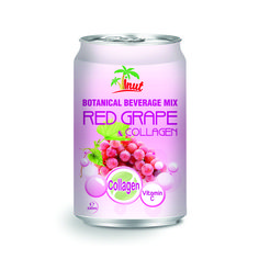 a can of red grape collagen beverage