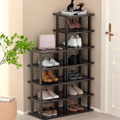 PRICES MAY VARYBamboo Vertical shoe rack Brown shoe rack The square and luxurious brown design is elegant and understatedyet does not compromise the noble texture releaseIt has four points of force to maintain even forcehigh-temperature pressing plateeasy to cleanopen multi-layer designeasy to takeand can be used as a flower rack/bookshelf to meet various shoe storage needsgiving you a neat home Space Saving Shoe Storage, Shoe Organization Small Space, Closet Corner, Shelf For Entryway, Shoe Rack For Small Spaces, Entryway Closet